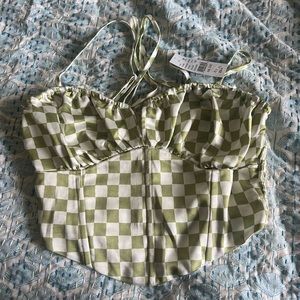 Pacsun checkered print top